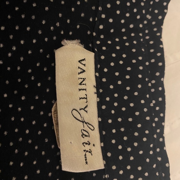 Navy polkadot button up blouse - Picture 4 of 6